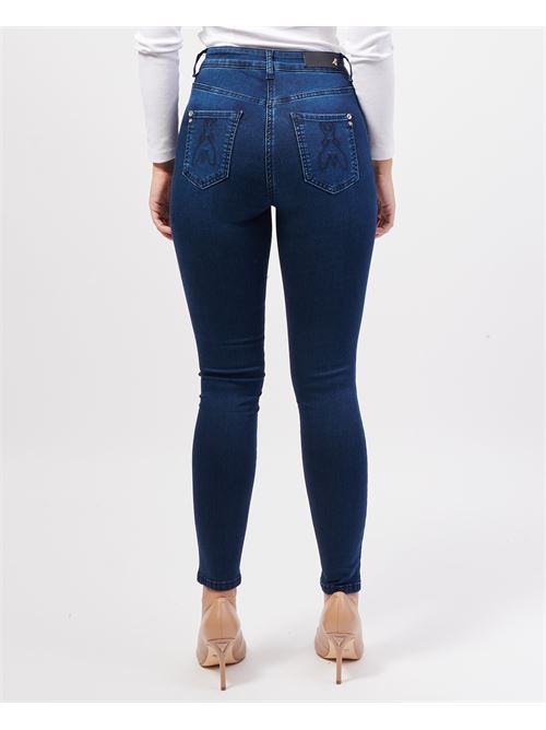 Mod?le de leggings en jeans Patrizia Pepe avec logo PATRIZIA PEPE | CP0509-D1HIBC920